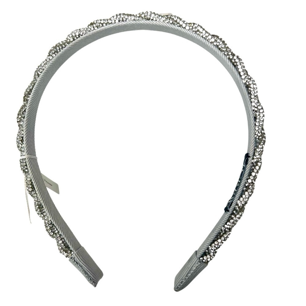 J.Crew Skinny Braided Crystal Headband